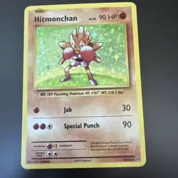 Hitmonchan - 7/102 - Pokemon Base Set Unlimited Holo Rare Card NM - Image 1