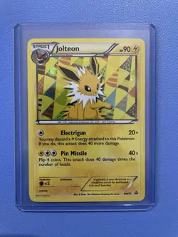 Jolteon BW91 Black Star Promo Holo Black & White Pokemon Card LP - Image 1