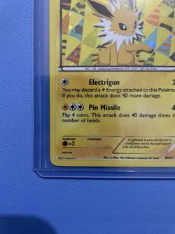 Jolteon BW91 Black Star Promo Holo Black & White Pokemon Card LP - Image 5