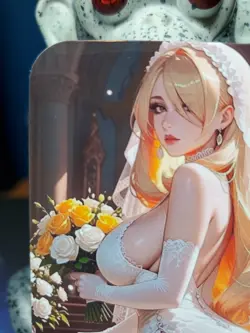 1/1 Only 1 Made Cynthia Pokemon Wedding Dress Roses Southern Customs Waifu Card - Image 2