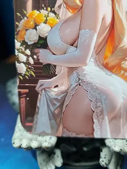 1/1 Only 1 Made Cynthia Pokemon Wedding Dress Roses Southern Customs Waifu Card - Image 5