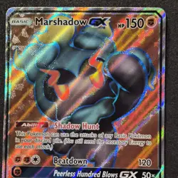 Marshadow GX 137/147 Burning Shadows Full Art Ultra Rare Holo Pokemon Card - Image 3