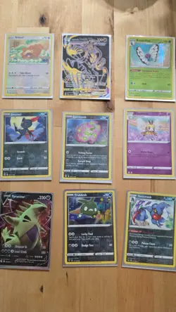 pokemon cards random lot of 9 - Image 1