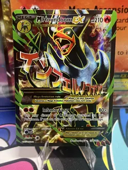 M Houndoom EX (Full Art) 154/162 XY Breakthrough Holo 2015 Pokemon TCG LP - Image 1