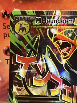 M Houndoom EX (Full Art) 154/162 XY Breakthrough Holo 2015 Pokemon TCG LP - Image 2
