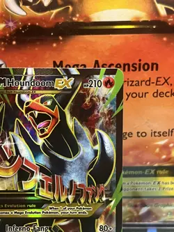 M Houndoom EX (Full Art) 154/162 XY Breakthrough Holo 2015 Pokemon TCG LP - Image 3