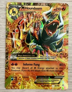Pokemon TCG XY Breakthrough M Houndoom EX #22/162 Ultra Rare Card - Image 1