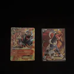 Pokemon TCG M Houndoom EX Ultra Rare Card 22/162 and 153/162 XY Breakthrough - Image 1