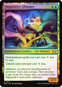 Inquisitive Glimmer - Uncommon - Foil - Duskmourn - 217 - Image 1