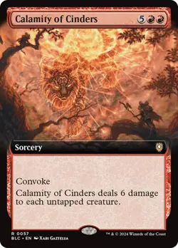 MTG - BLC - Calamity of Cinders (Extended Art) - Reg - Image 1