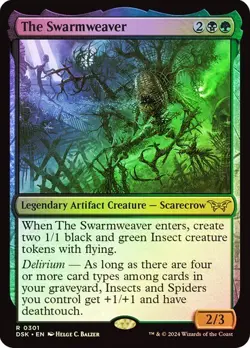 The Swarmweaver (Monster) - Rare - Foil - Duskmourn - 301 - Image 1