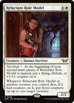 Reluctant Role Model (Monster) - Rare - Regular - Duskmourn - 289 - Image 1