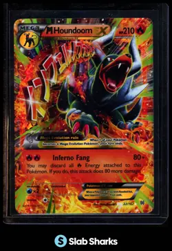 2015 POKEMON XY BREAKTHROUGH #22/162 MEGA HOUNDOOM EX - Image 1