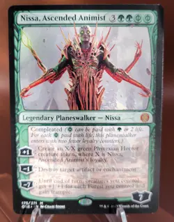 Nissa, Ascended Animist x1 MTG Phyrexia All One Magic Light Play LP English - Image 1