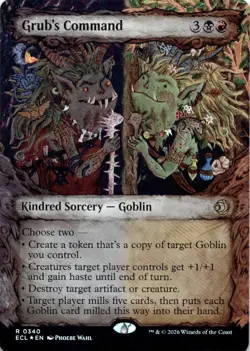 Grub's Command FOIL SHOWCASE Lorwyn Eclipsed Magic MTG NM - Image 1