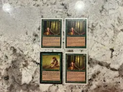 Mtg Nature’s Lore Ice Age x4 - Magic the Gathering Natures Lore Playset Played - Image 1
