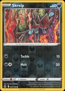 Pokemon - Skrelp #081/159 - Crown Zenith Reverse Holo - Image 1