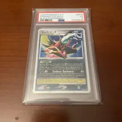 2008 POKEMON DIAMOND & PEARL BLACK STAR PROMO #DP19 DARKRAI LV.X-HOLO PSA 5 - Image 1