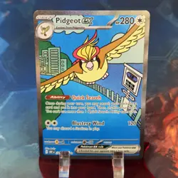 Pidgeot ex 225/197 Sv03: Obsidian Flames NM Full Art Holo Pokemon TCG - Image 1