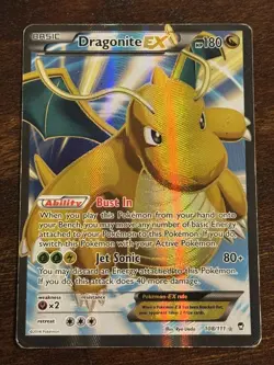 Dragonite EX (Full Art) 108/111 XY - Furious Fists Ultra Rare Pokemon Card - Image 1