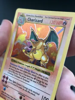 Charizard 4/102 (LP+) SHADOWLESS Base Set Holo Vintage Pokemon TCG - Image 2