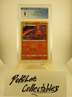 Charizard Holo CGC 9 Black Star Promo SWSH066 Prerelease Pokemon 2020 - Image 1