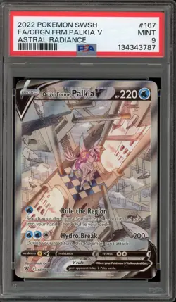 Pokemon Origin Forme Palkia V Astral Radiance Full Alt Art #167 PSA 9 Mint - Image 1
