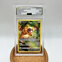 2023 Pokemon Sword And Shield Crown Zenith #GG29 Fa/Bidoof Crown Zenith AGS 10 - Image 1