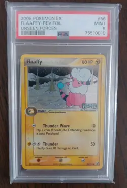 💎PSA Flaafy 56/115 Unseen Forces Reverse Holo✨Rare STAMPED 2005 Pokemon Mint 9 - Image 1