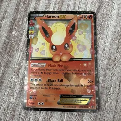Pokemon Flareon EX Full Art Ultra Rare Holo Generations RC6/RC32 170HP English - Image 1