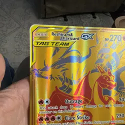 2021 Pokemon Reshiram & Charizard GX Tag Team Black Star Promo SM247 (JUMBO) - Image 2