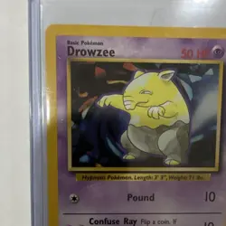 Pokemon TCG Drowzee 49/102 Common Regular Base Set 1999 Ken Sugimori - Image 3