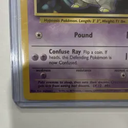 Pokemon TCG Drowzee 49/102 Common Regular Base Set 1999 Ken Sugimori - Image 4