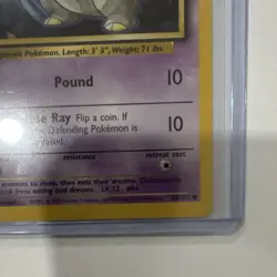 Pokemon TCG Drowzee 49/102 Common Regular Base Set 1999 Ken Sugimori - Image 5