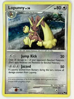 Lopunny 9/17 POP Series 9 Promos Cosmos Holo Pokemon TCG Uncommon LP - Image 1