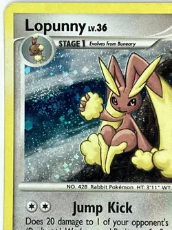Lopunny 9/17 POP Series 9 Promos Cosmos Holo Pokemon TCG Uncommon LP - Image 4