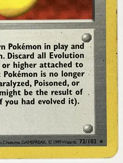 Devolution Spray MP 72/102 Shadowless Base Set Pokemon TCG Regular - Image 4