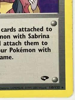 Sabrina MP 110/132 Unlimited Gym Challenge Pokemon TCG Regular - Image 4