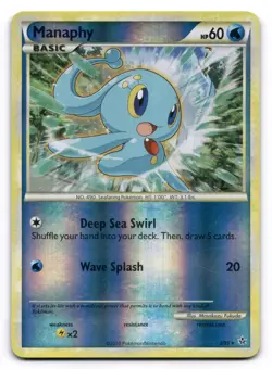 Manaphy LP 3/95 Unleashed Pokemon TCG Reverse Holo - Image 1