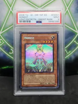 Yugioh Honest LODT-EN001 Ghost Rare 1st Edition PSA 9 - Image 1