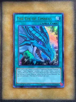 Yugioh The Eye of Timaeus DRL3-EN045 Ultra Rare 1st Ed NM - Image 1