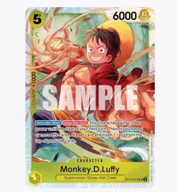 Monkey.D.Luffy ST13-015 Ultra Deck: The Three Brothers Foil NM Condition SR - Image 1