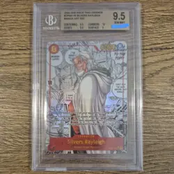 BGS 9.5 Silvers Rayleigh (Manga Alt Art) OP08-118 SEC Two Legends - ENG - Image 1
