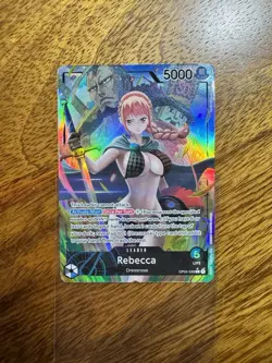 One Piece Rebecca OP04-039 Leader Alt Art Kingdoms of Intrigue NM - Image 1