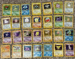 Vintage Holo Rare Pokemon Card Lot WOTC 1999 Base Set, Jungle, Fossil - LP/MP/HP - Image 1