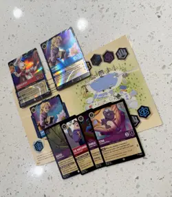 Disney Lorcana Magical Places- Rapunzel & Donald Duck EPCOT Promo Cards SET - Image 1