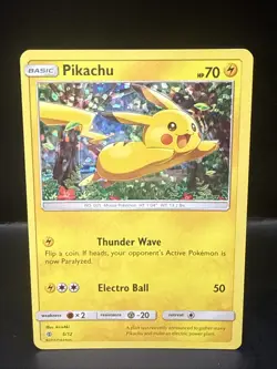 Pokemon Pikachu TCG Holo Card McDonald's Promo 5/12 B - Image 1