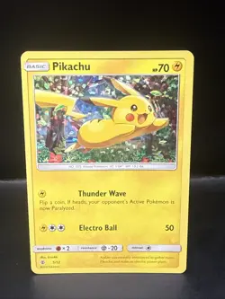 Pokemon Pikachu TCG Holo Card McDonald's Promo 5/12 B - Image 3