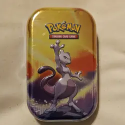 Pokemon Tin Mewtwo Sun & Moon Trading Card Game Standard Size 2019 - Image 1