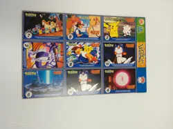 POKEMON 1ST MOVIE CARDS 1999 BURGER KING #6 MASTER TRAINER SET UNCUT Uncut Sheet - Image 2